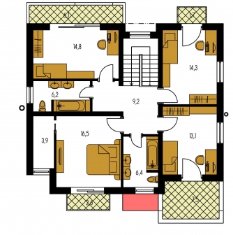 Plano de planta de la segunda planta - CUBER 11